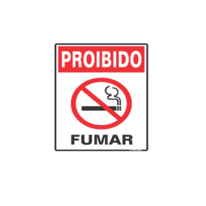 Placa em Poliestireno – Proibido Fumar
