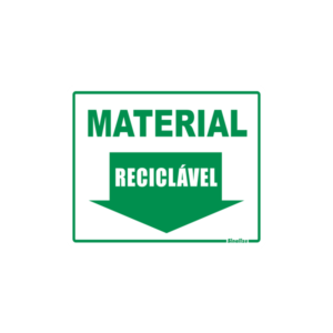 Placa em Vinil Adesivo – Reciclável