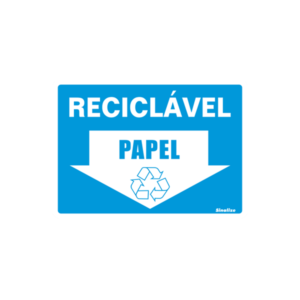 Placa em Vinil Adesivo – Reciclável – Papel